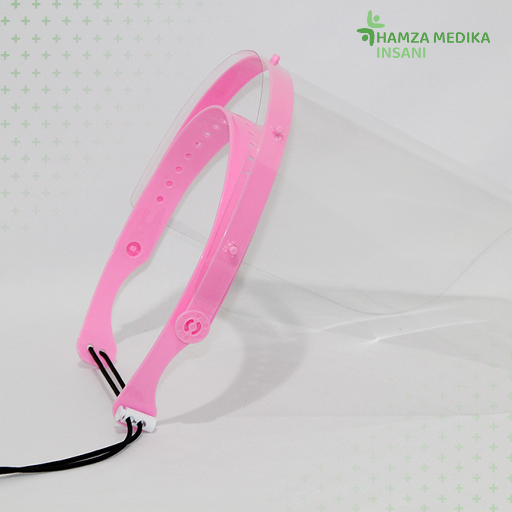 Faceshield Pink Plastik