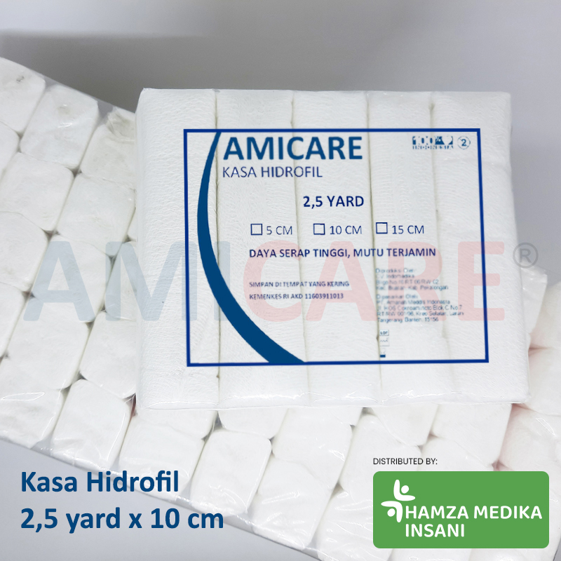 AMICARE Kasa Hidrofil – 2,5 yard x 10 cm