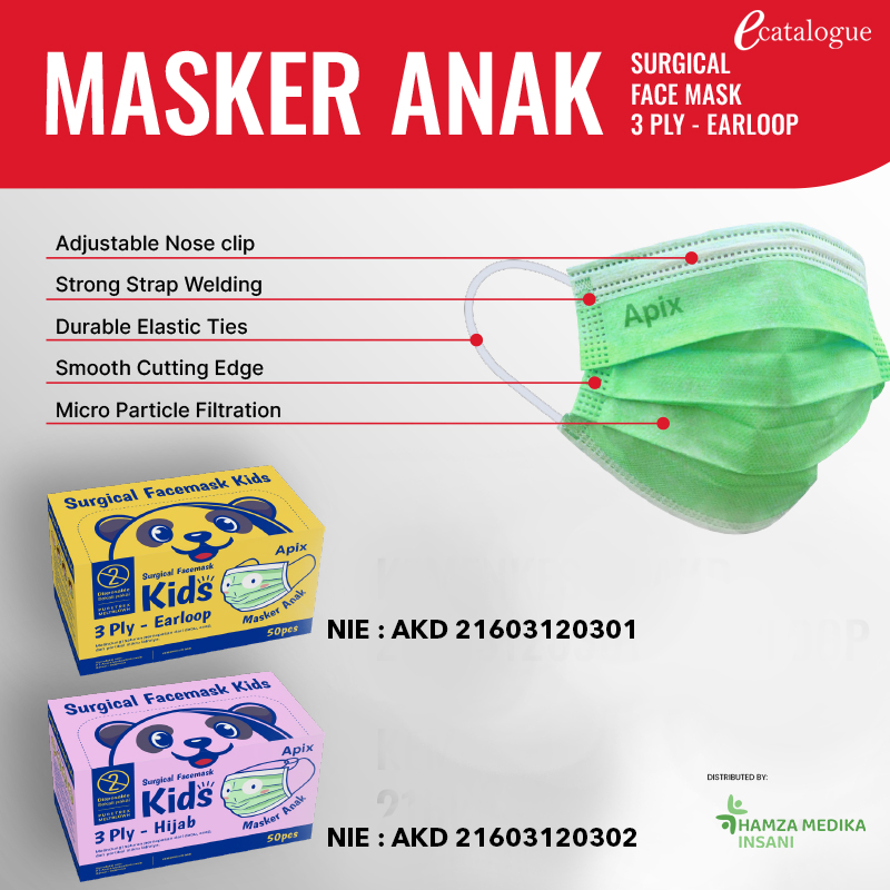 Masker Anak Earloop and